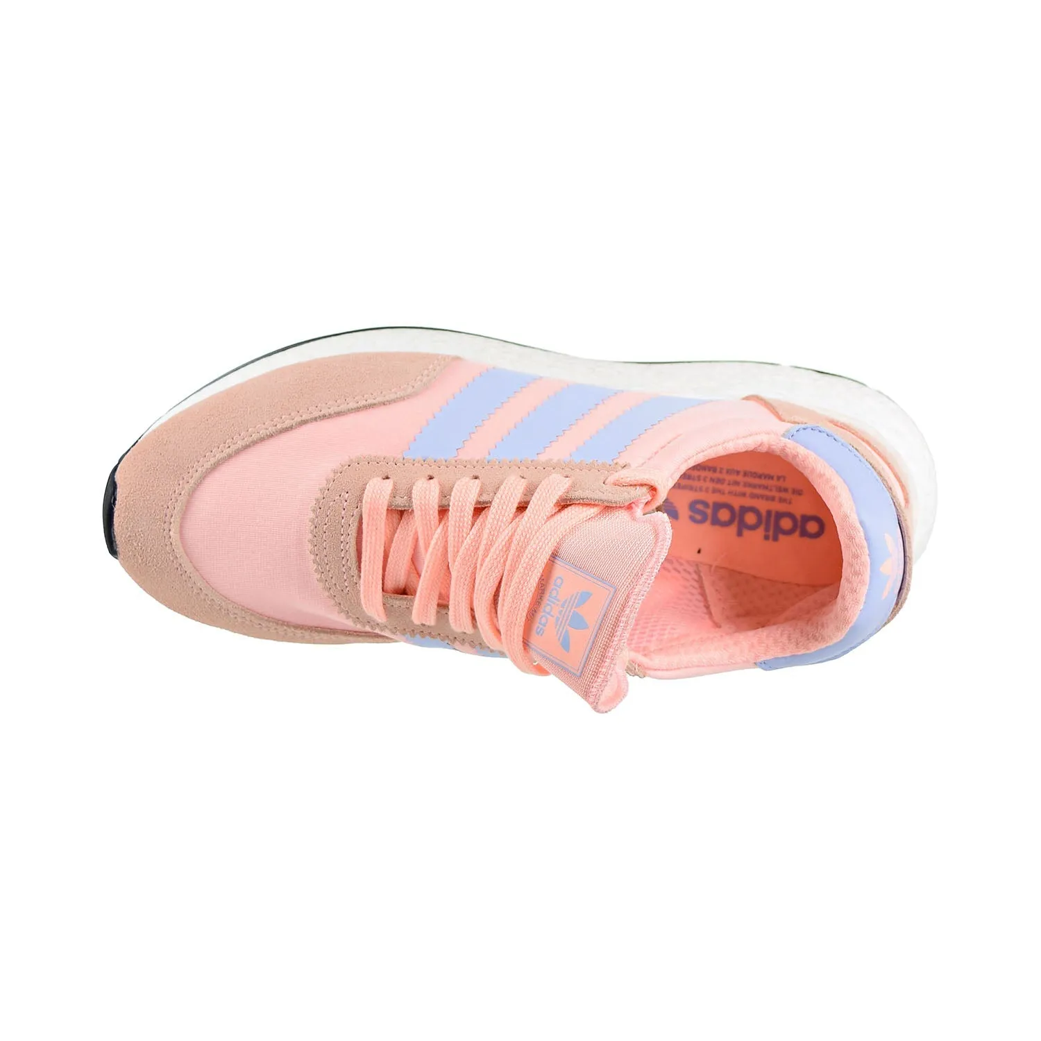 Adidas I-5923 Women's Shoes Clear Orange/Periwinkle/Core Black Adidas Shoes Bottom