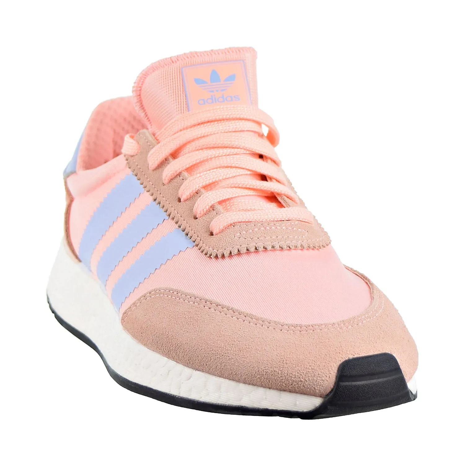 Adidas I-5923 Women's Shoes Clear Orange/Periwinkle/Core Black Adidas Run 72 Shoes