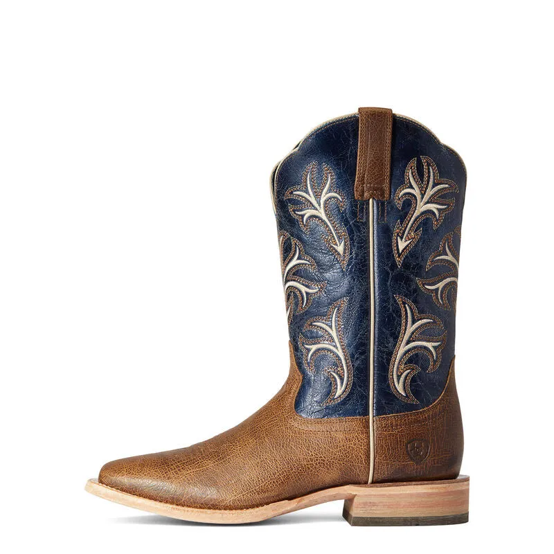 Day Of The Dead Cowhide Boots Ariat Cowboss King Brown Western Boot