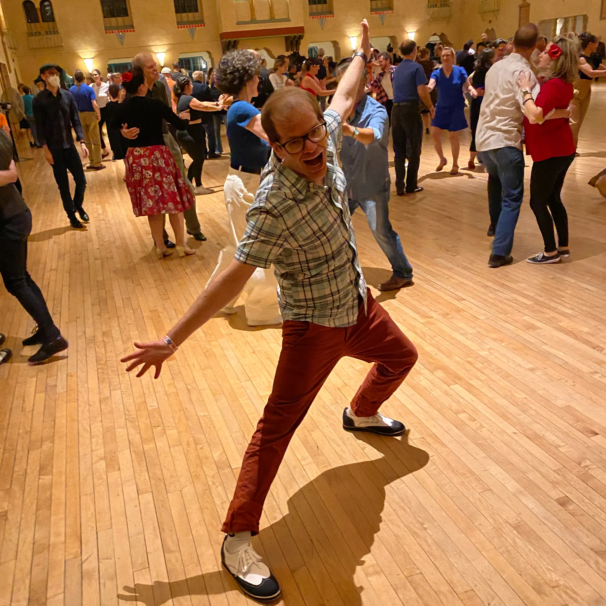 Durable Slippers Aris Allen Men's Black and White Canvas Wingtip Feather Light Dance Shoes