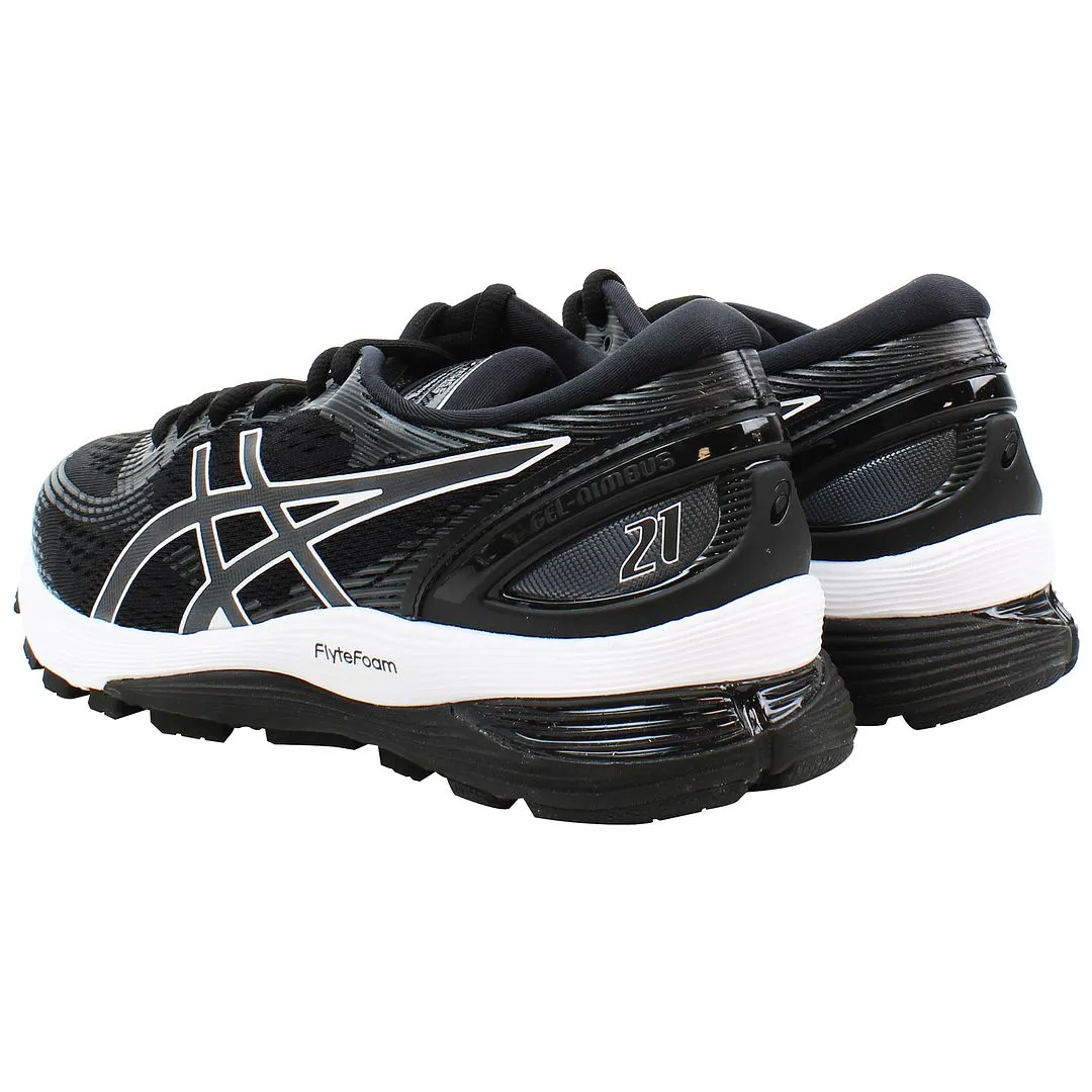 Asics Gel-Nimbus 21 Womens Black Running Shoes Asics Training Shoe