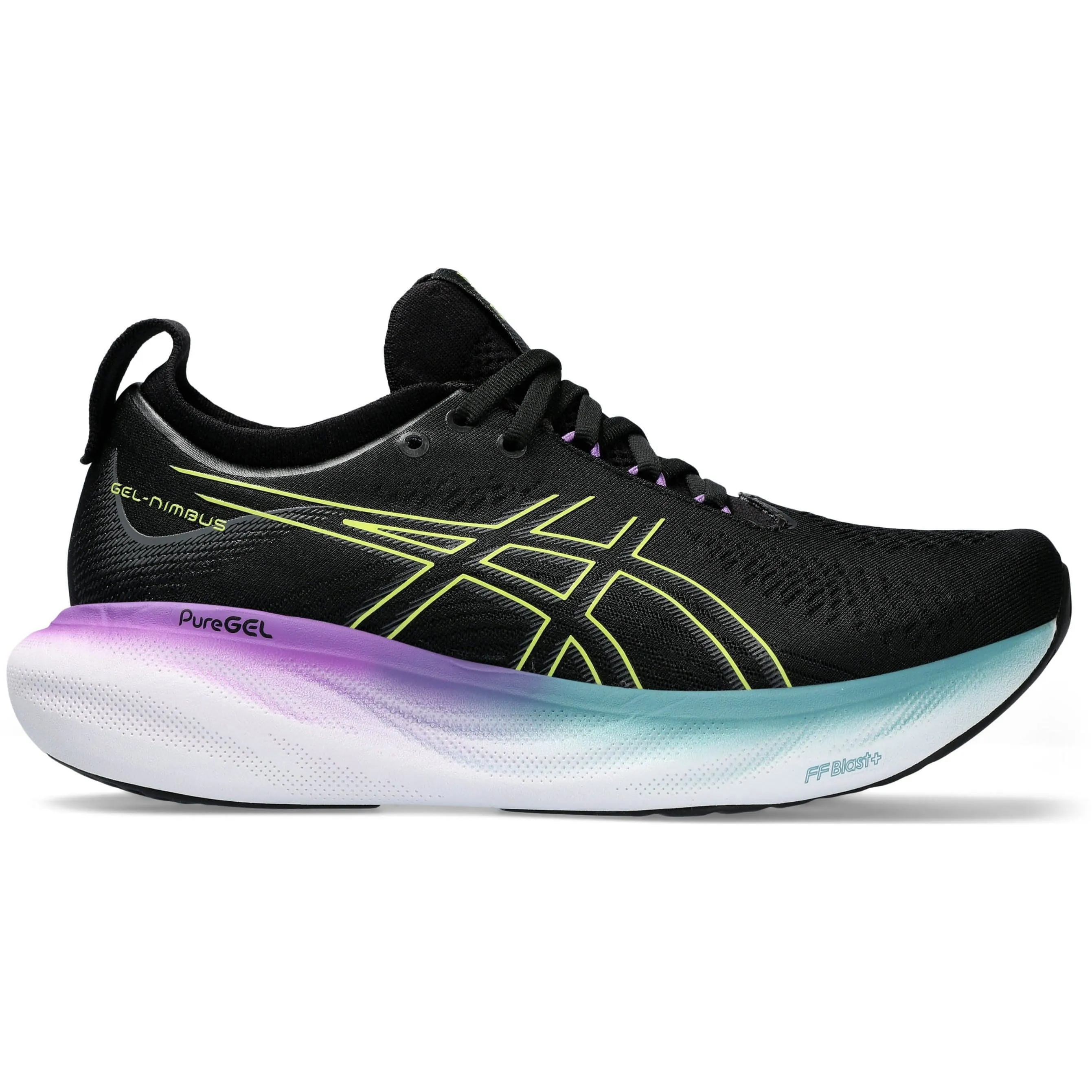 Asics Gel Nimbus 25 Womens Running Shoes - Black Asics Long Jump Shoes