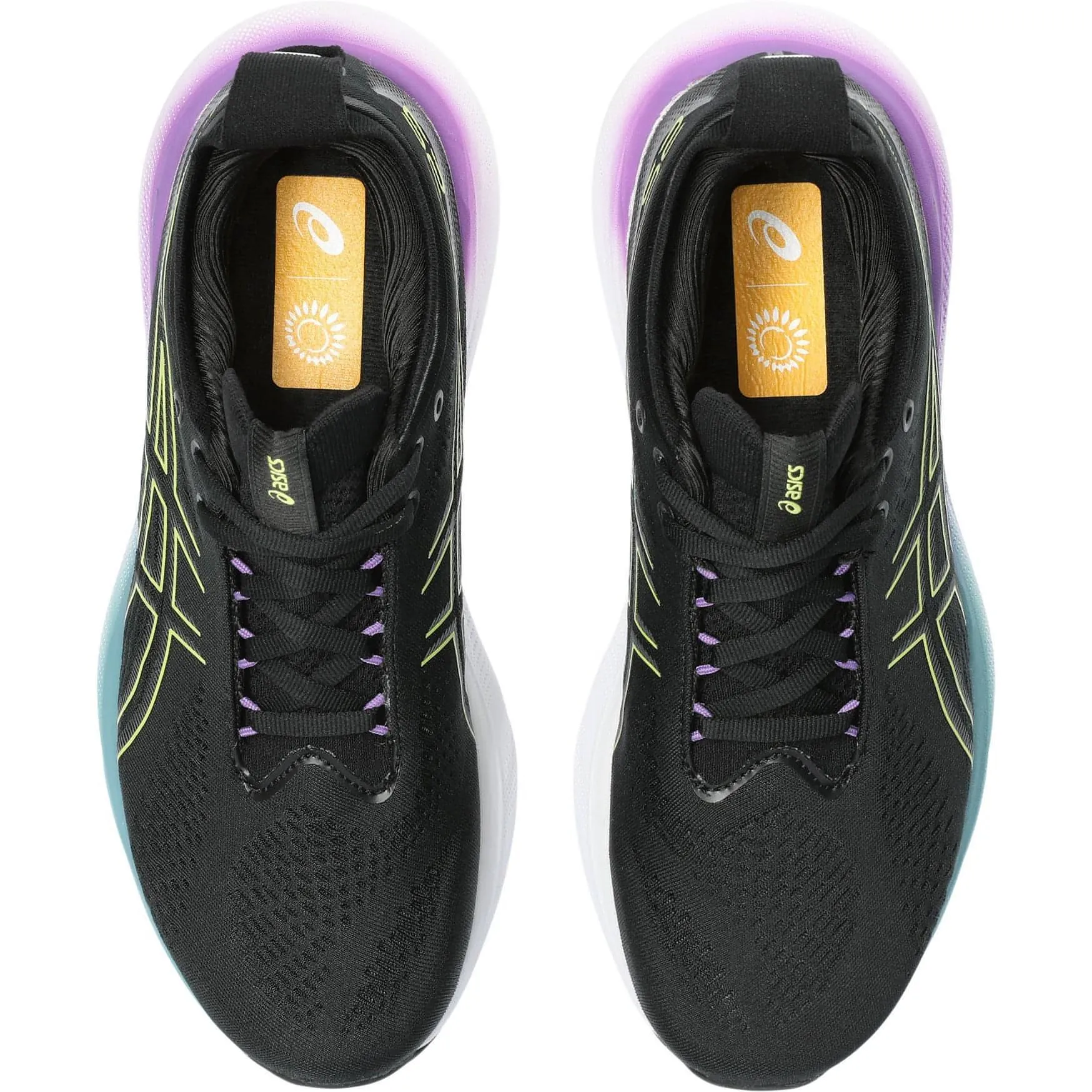 Supportive Asics Shoes Asics Gel Nimbus 25 Womens Running Shoes - Black