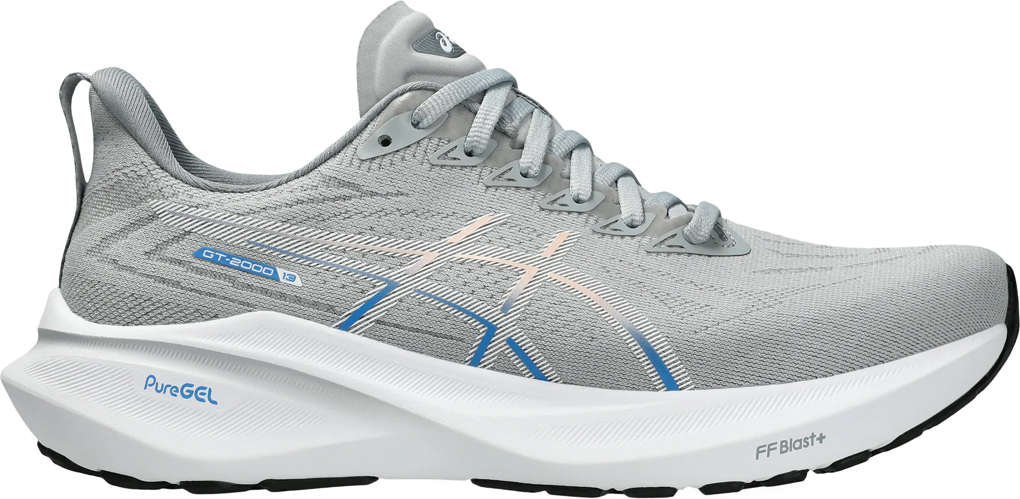 Asics GT 2000 13 Womens Running Shoes - Grey Leather Asics Shoes
