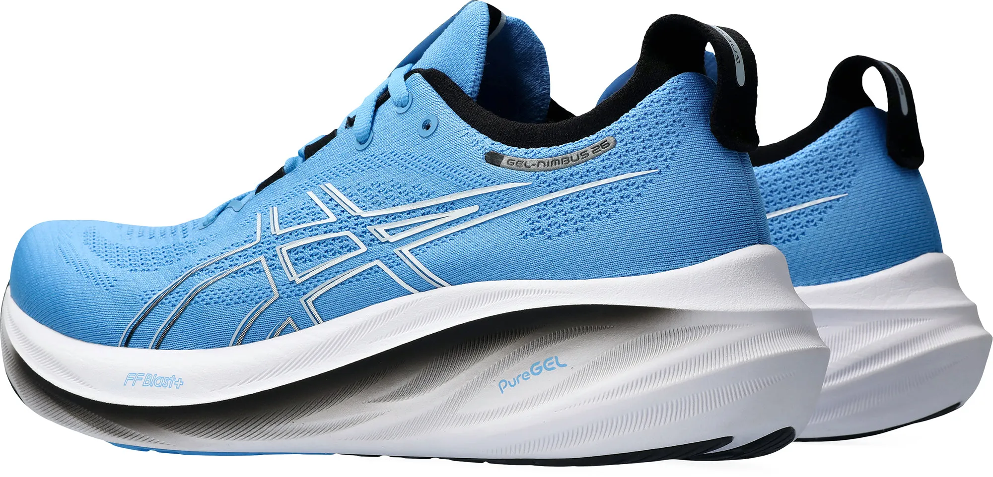 Asics Gel Nimbus 26 Mens Running Shoes - Blue Asics Walking Shoes Sale