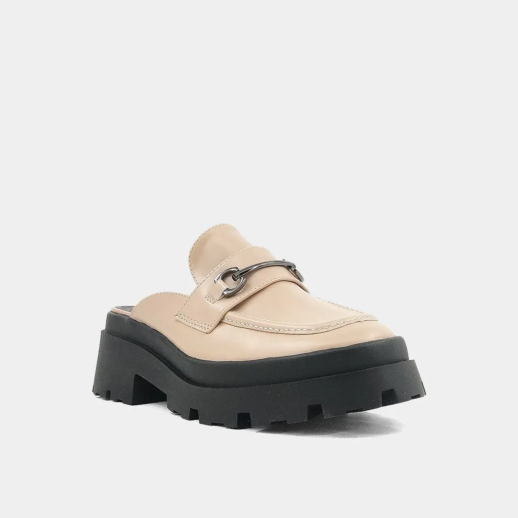 Flat White Ballerina Shoes AUDRA