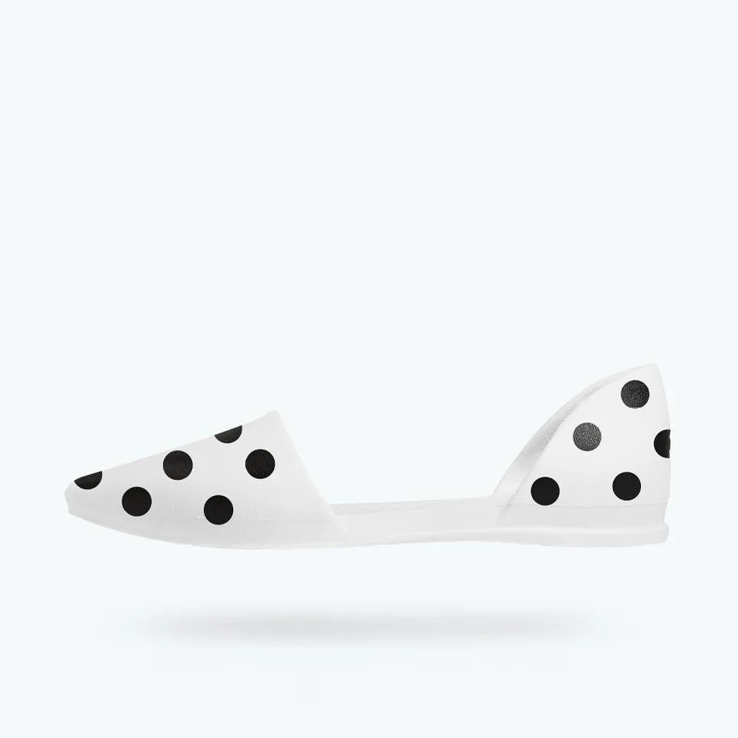 Audrey Flats (Shell White   Jiffy Polka Dots) Flat Feet High Heel Shoes