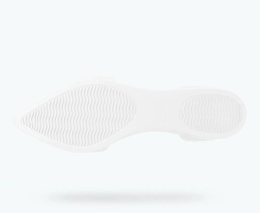 Leopard Print Flat Pointed Shoes Audrey Flats (Shell White)