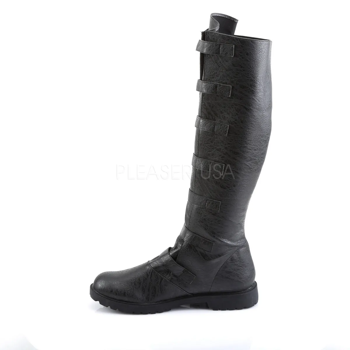 Post Apocalyptic Boots Black Chunky Ankle Boots