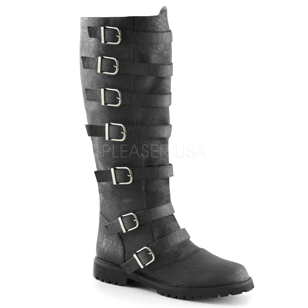 Post Apocalyptic Boots Black Boots With Wedge