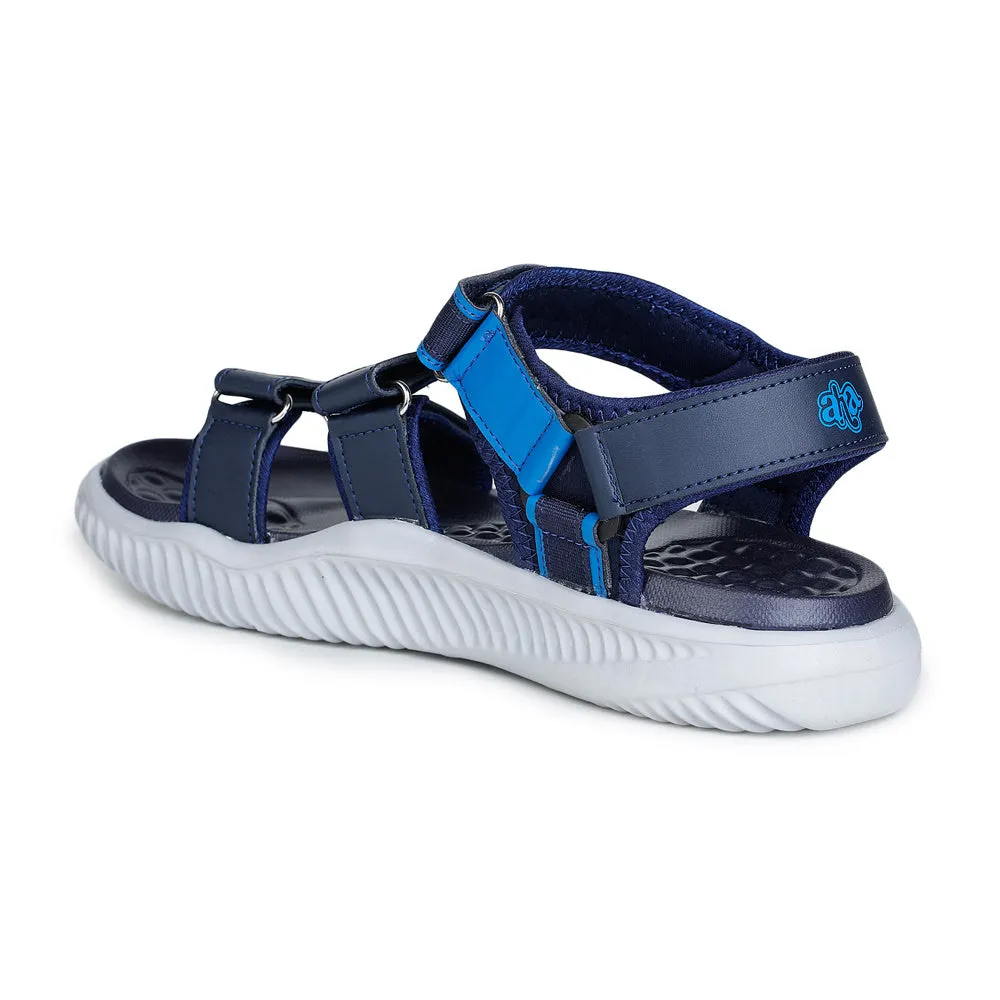 Shoes Wedge Sandals A-HA Casual Blue Sandals For Men STAMINA-8 By Liberty