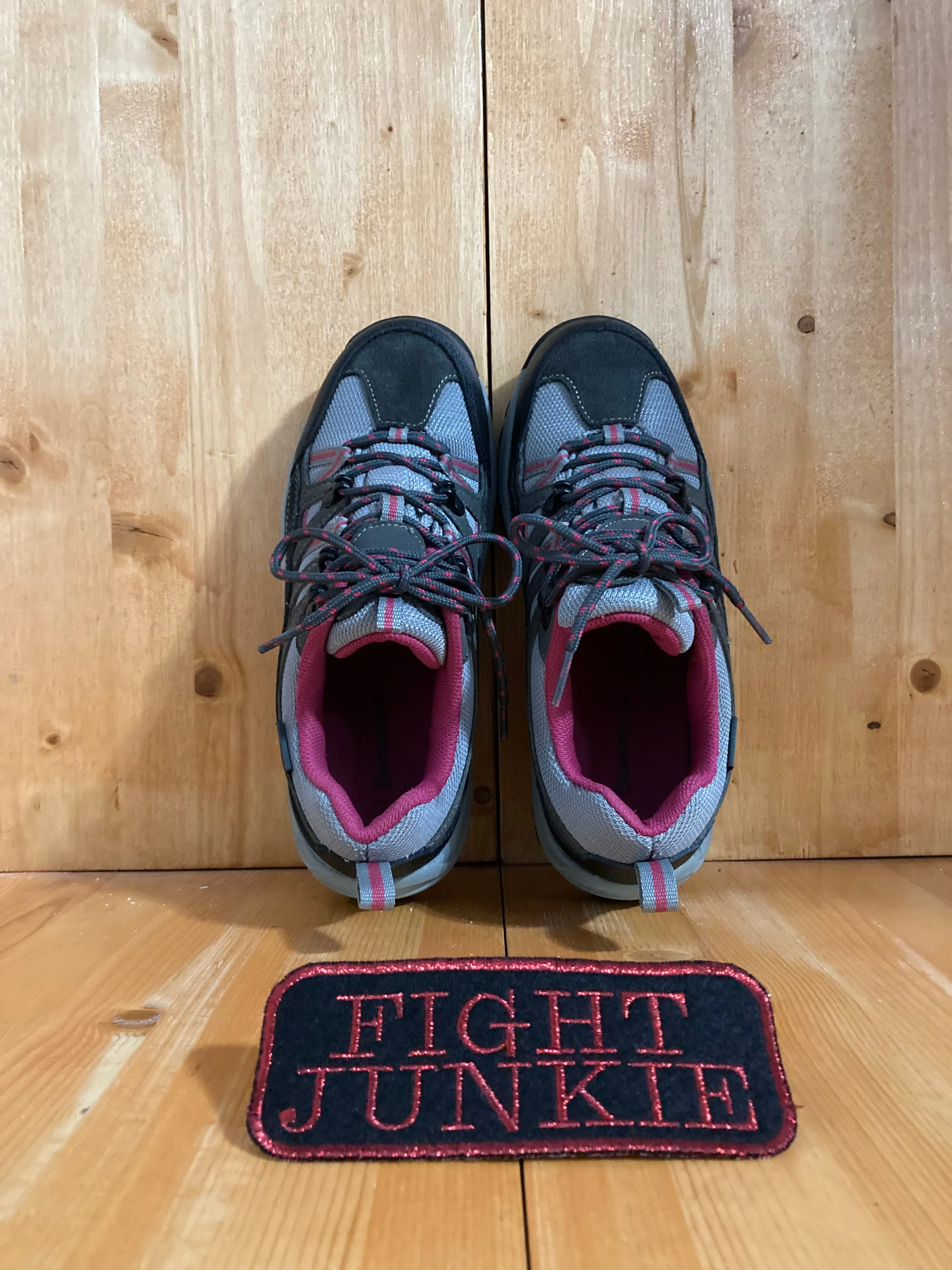 BEARPAW JUNIPER LO Women Size 7 Suede & Mesh Trail Hiking Gray Lycan Trail Running Shoes