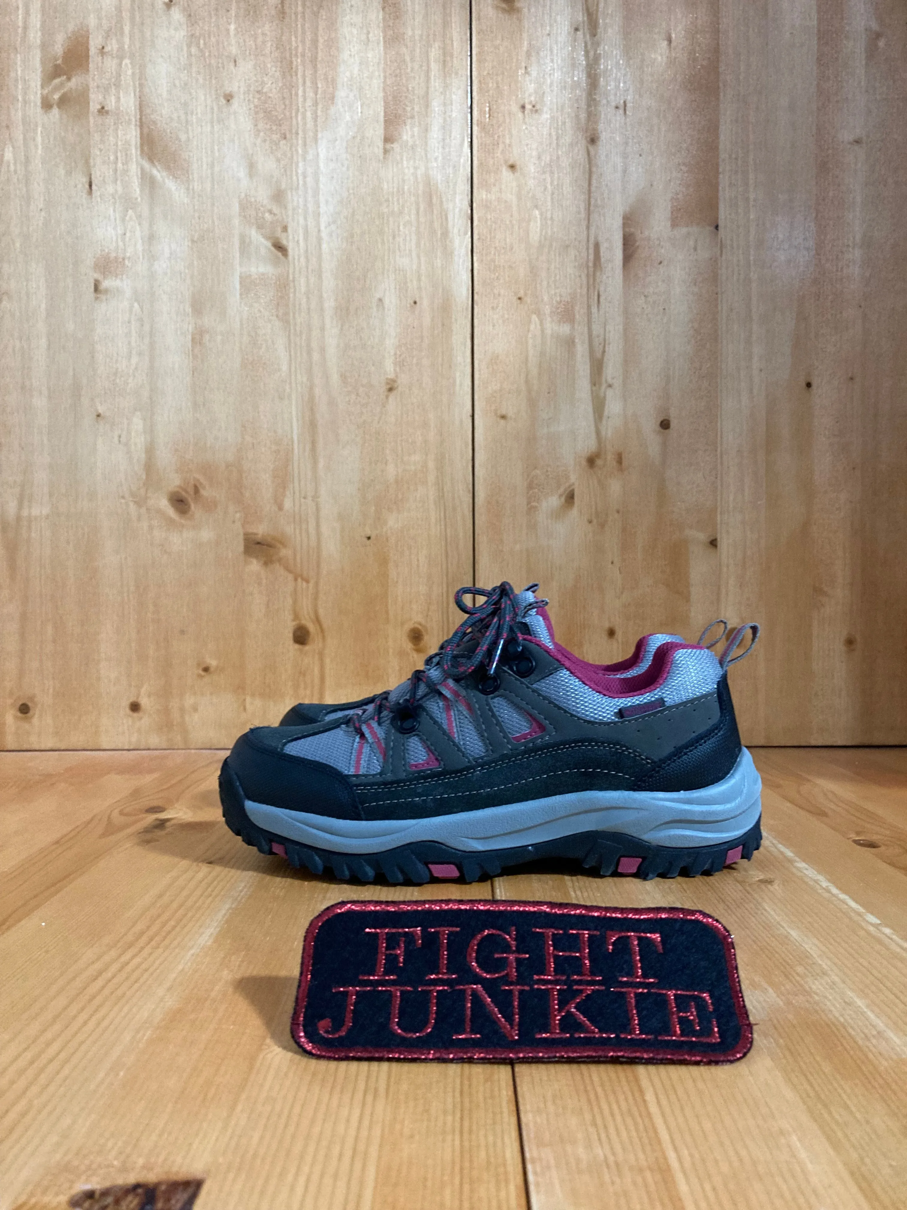 Vivobarefoot Trail Running Shoes BEARPAW JUNIPER LO Women Size 7 Suede & Mesh Trail Hiking Gray