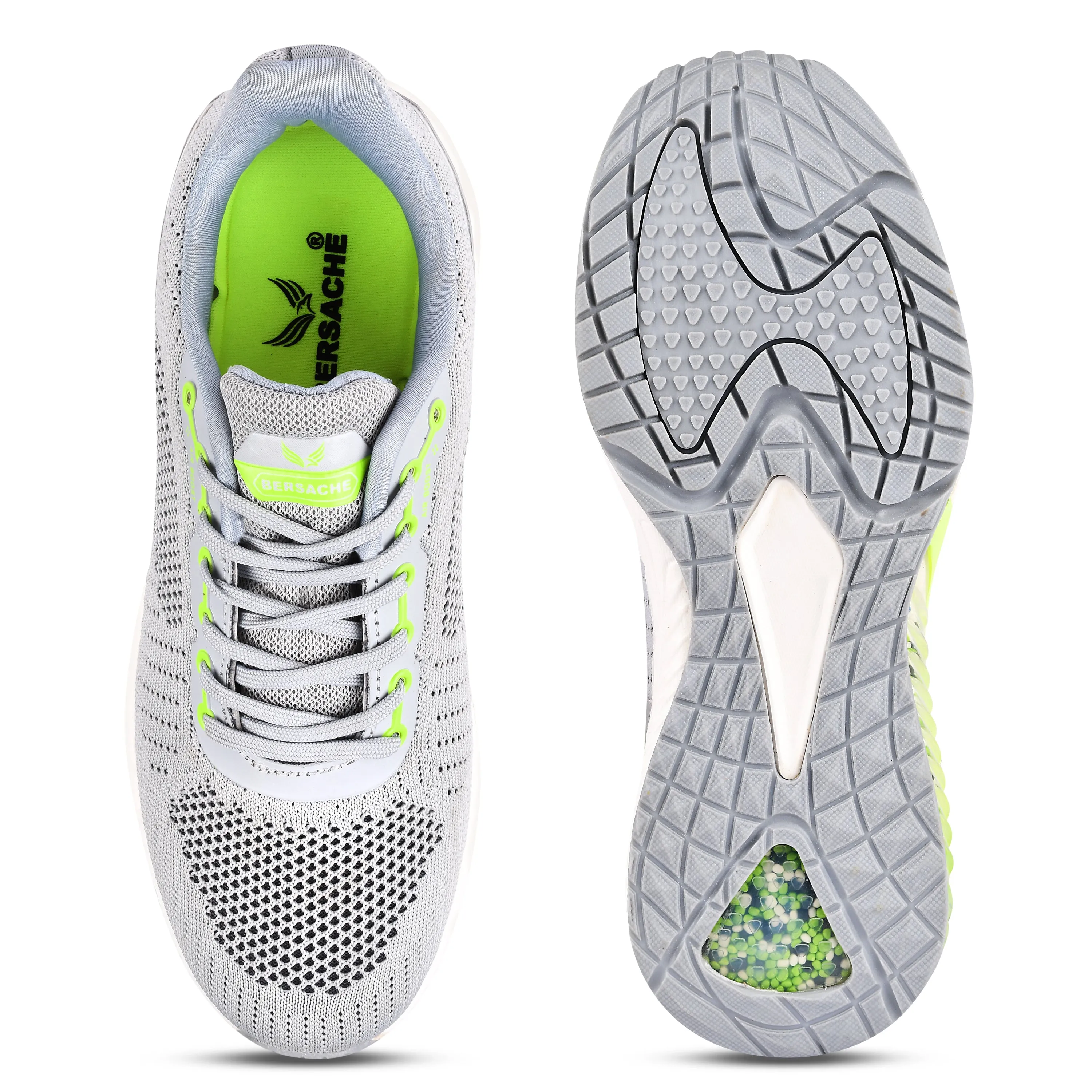 Hiking Shoes New Zealand Bersache Lightweight Sports Running Shoes For Men Grey-9043