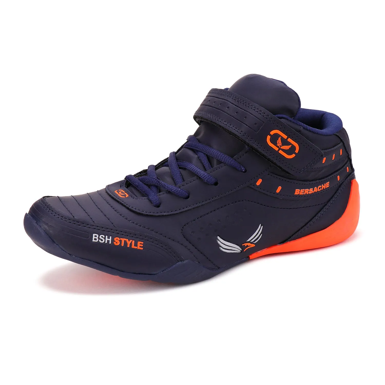 Bersache Lightweight Sports Running Shoes For Men Navy-9019 Rock Climbing Shoe Stores