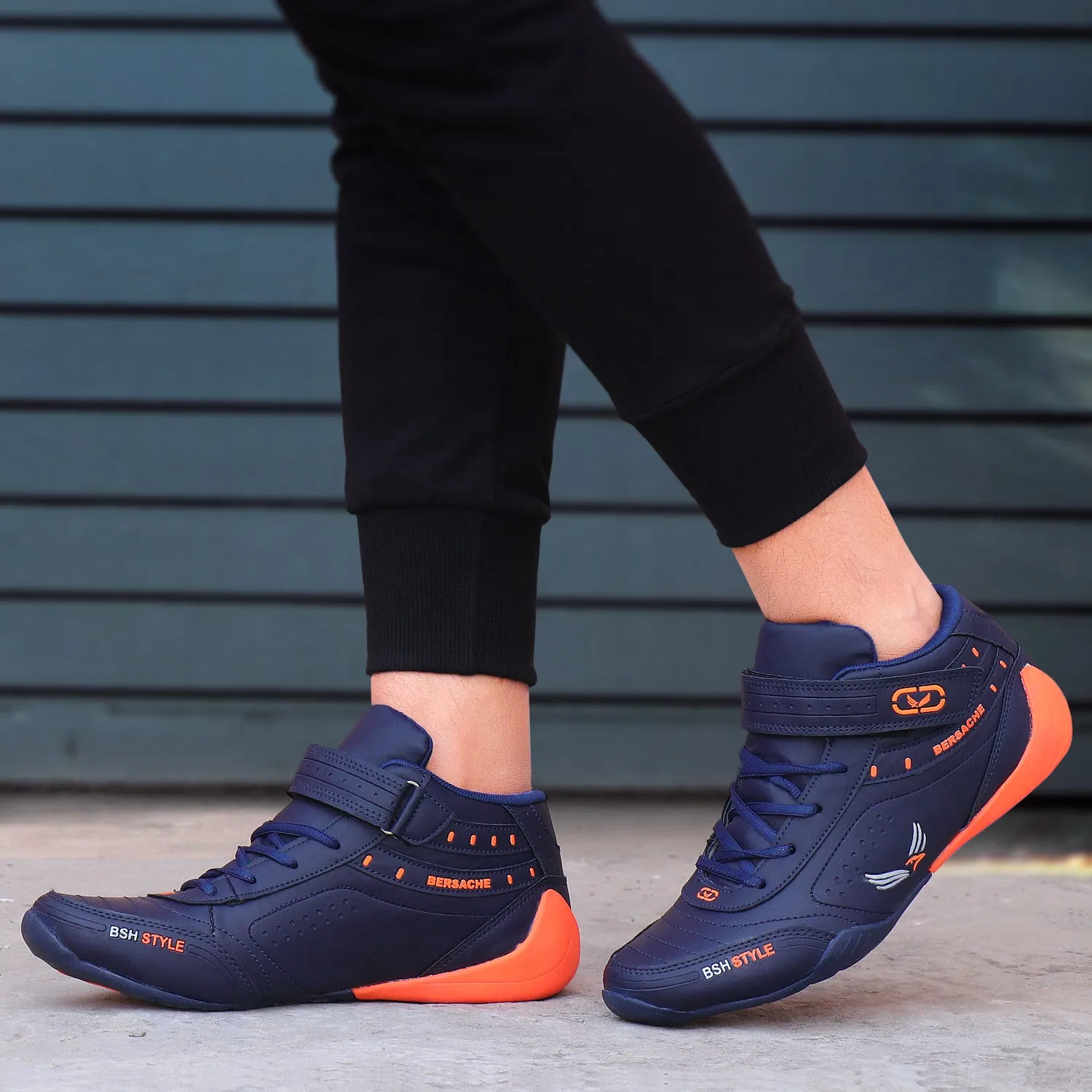 Hiking Shoes Auckland Bersache Lightweight Sports Running Shoes For Men Navy-9019