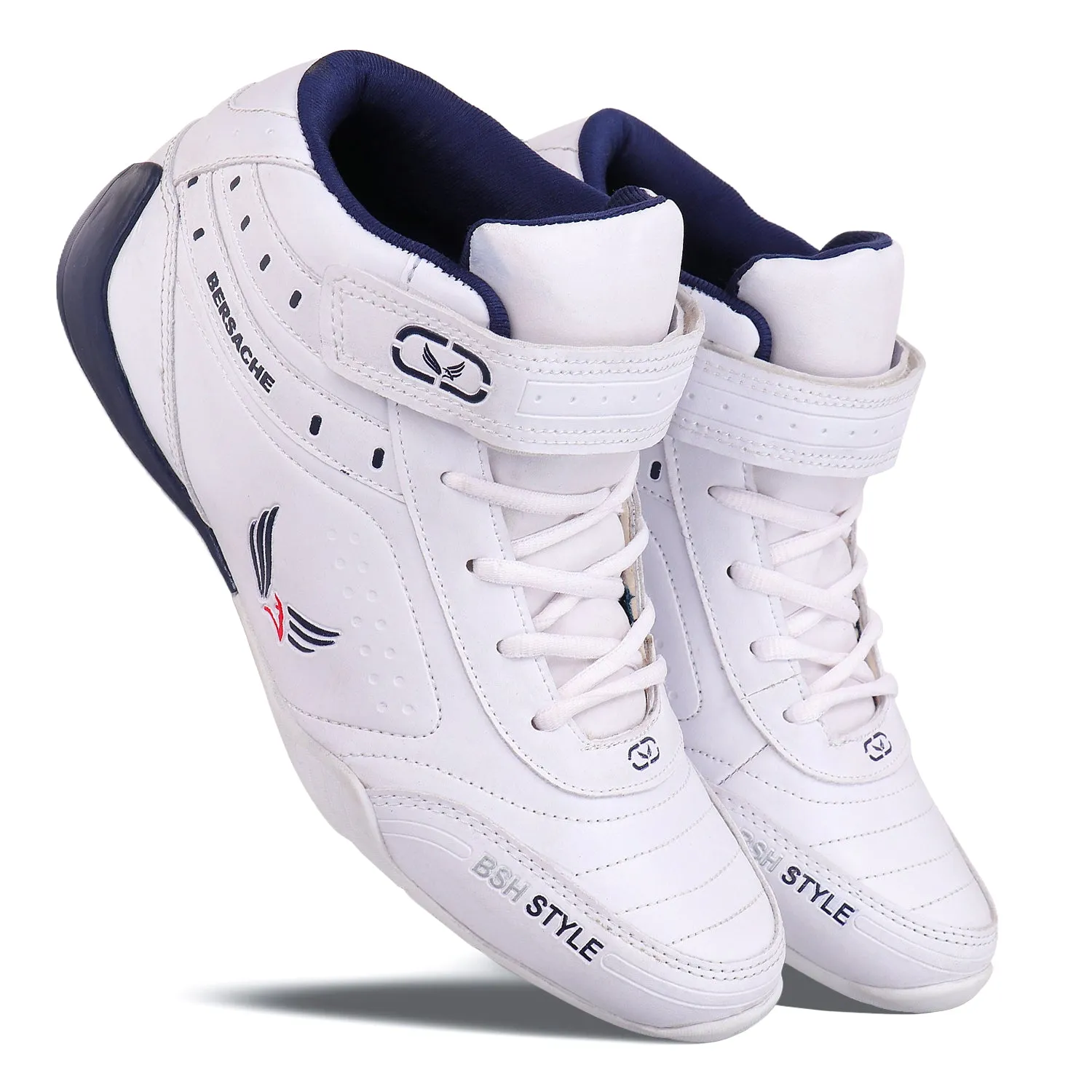 Bersache Lightweight Sports Running Shoes For Men White-9018 Best Outdoor Hiking Shoes