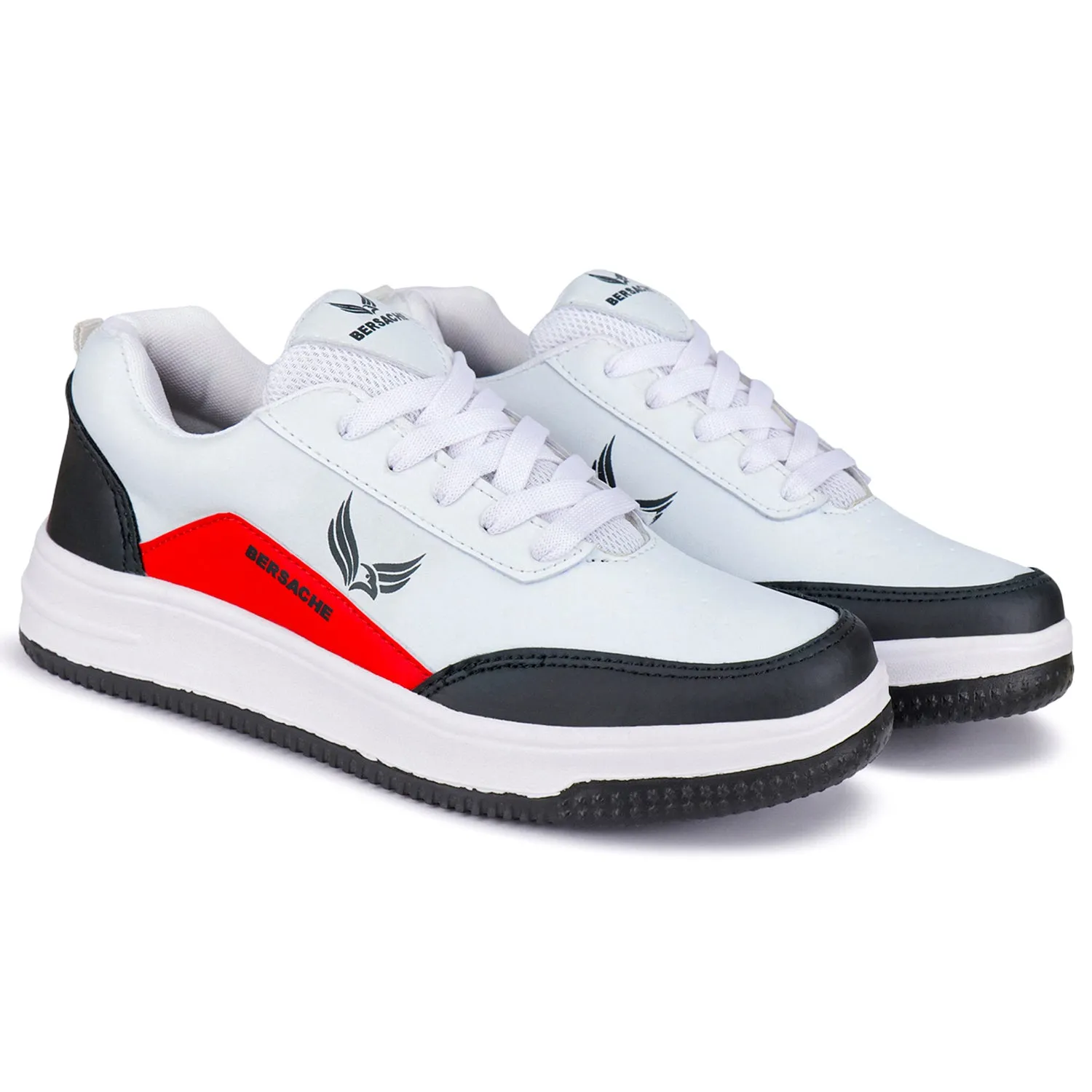 Bersache Premium Sports ,Gym, trending Stylish Running shoes for men (9115-Red) Best Hiking Shoes For Peroneal Tendonitis