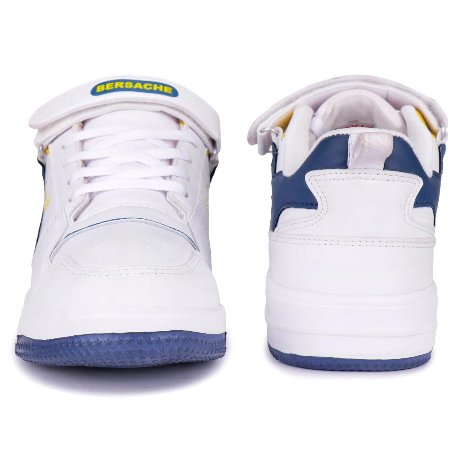 Recycled Hiking Shoes Bersache Premium Sports ,Gym, Trending Stylish Running shoes for men (9124-White)