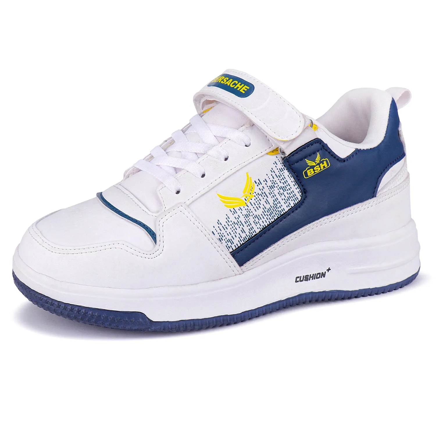 Best Thru Hiking Shoes Bersache Premium Sports ,Gym, Trending Stylish Running shoes for men (9124-White)