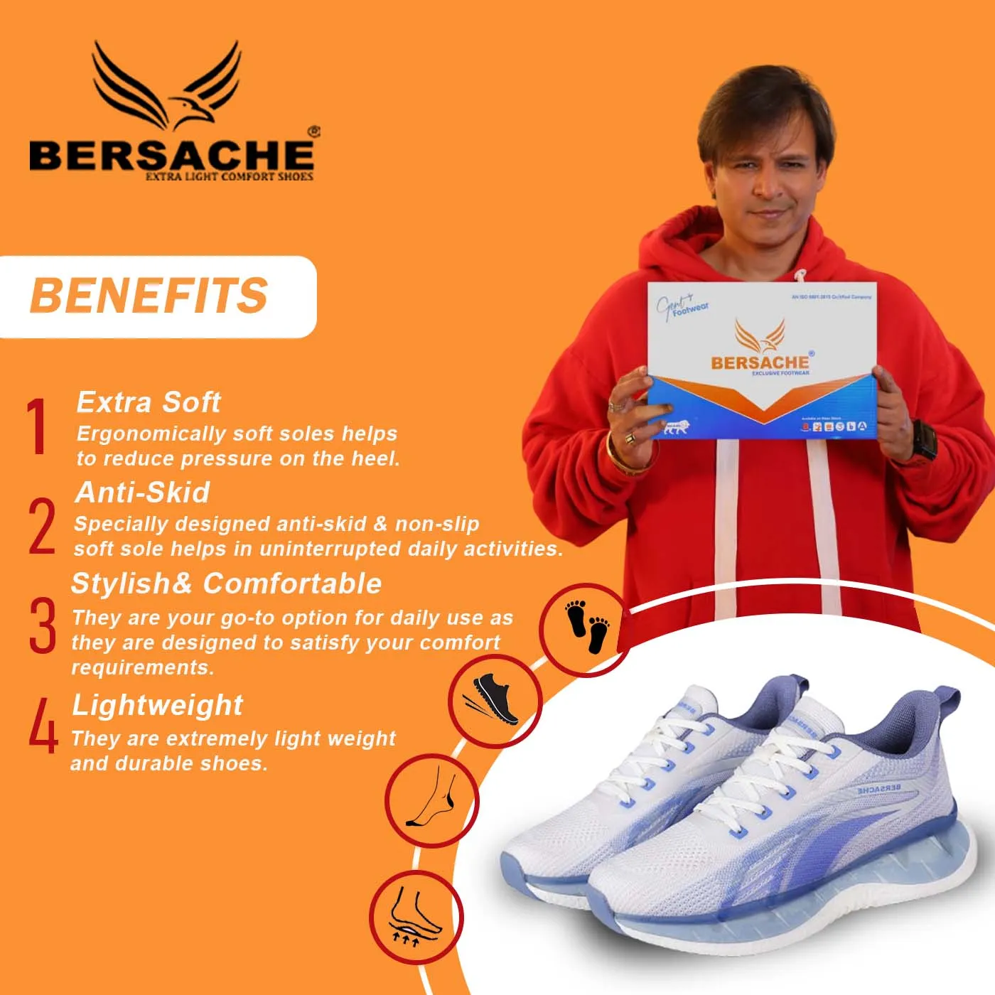 Bersache Premium Sports ,Gym, Trending Stylish Running Shoes For Men (9152-White) Hiking Shoes Asheville Nc