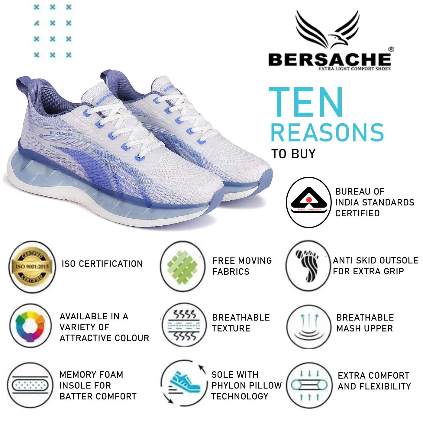 Bersache Premium Sports ,Gym, Trending Stylish Running Shoes For Men (9152-White) Places To Buy Hiking Shoes