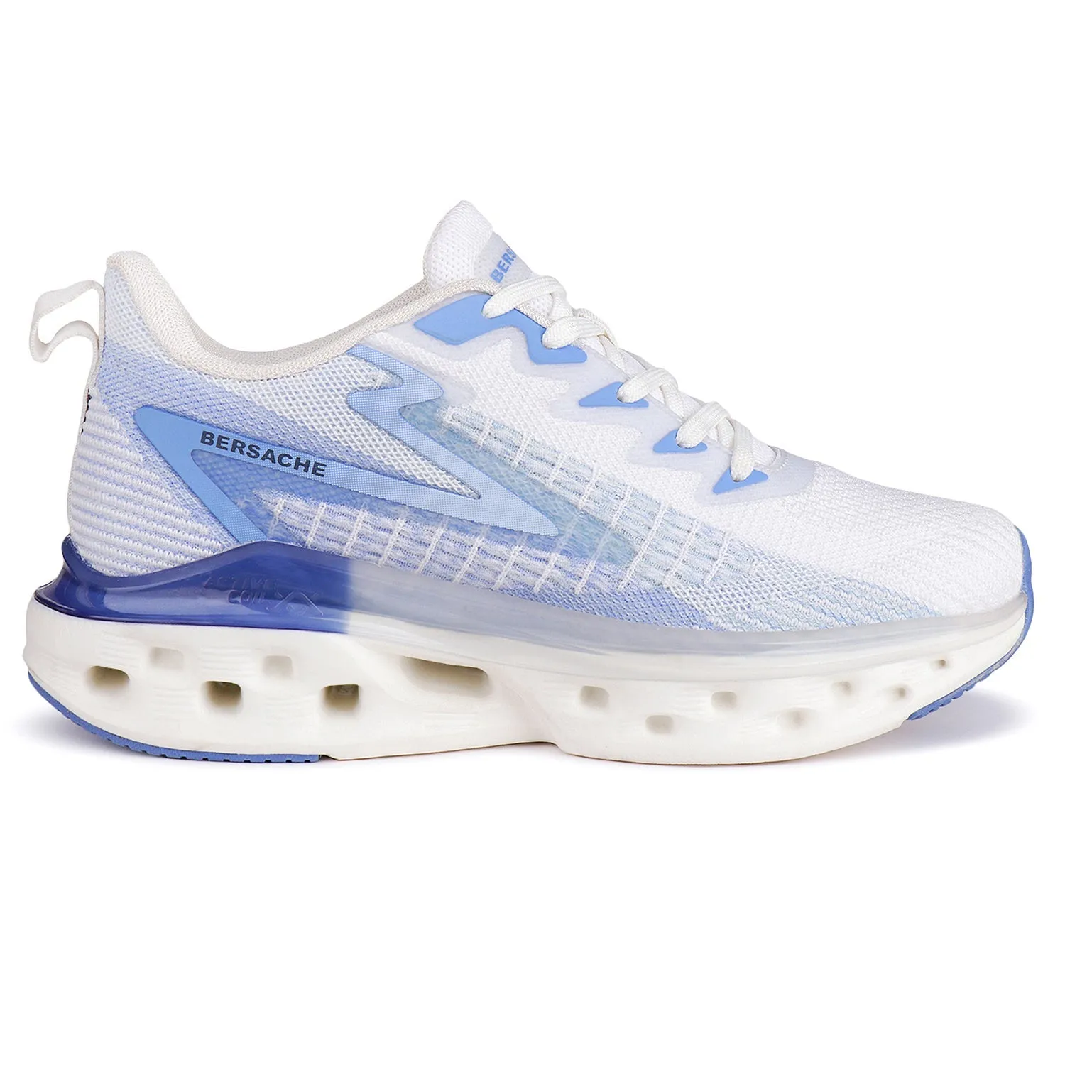 Best Hiking Shoes For Guys Bersache Premium Sports ,Gym, Trending Stylish Running Shoes For Men (9155-White)