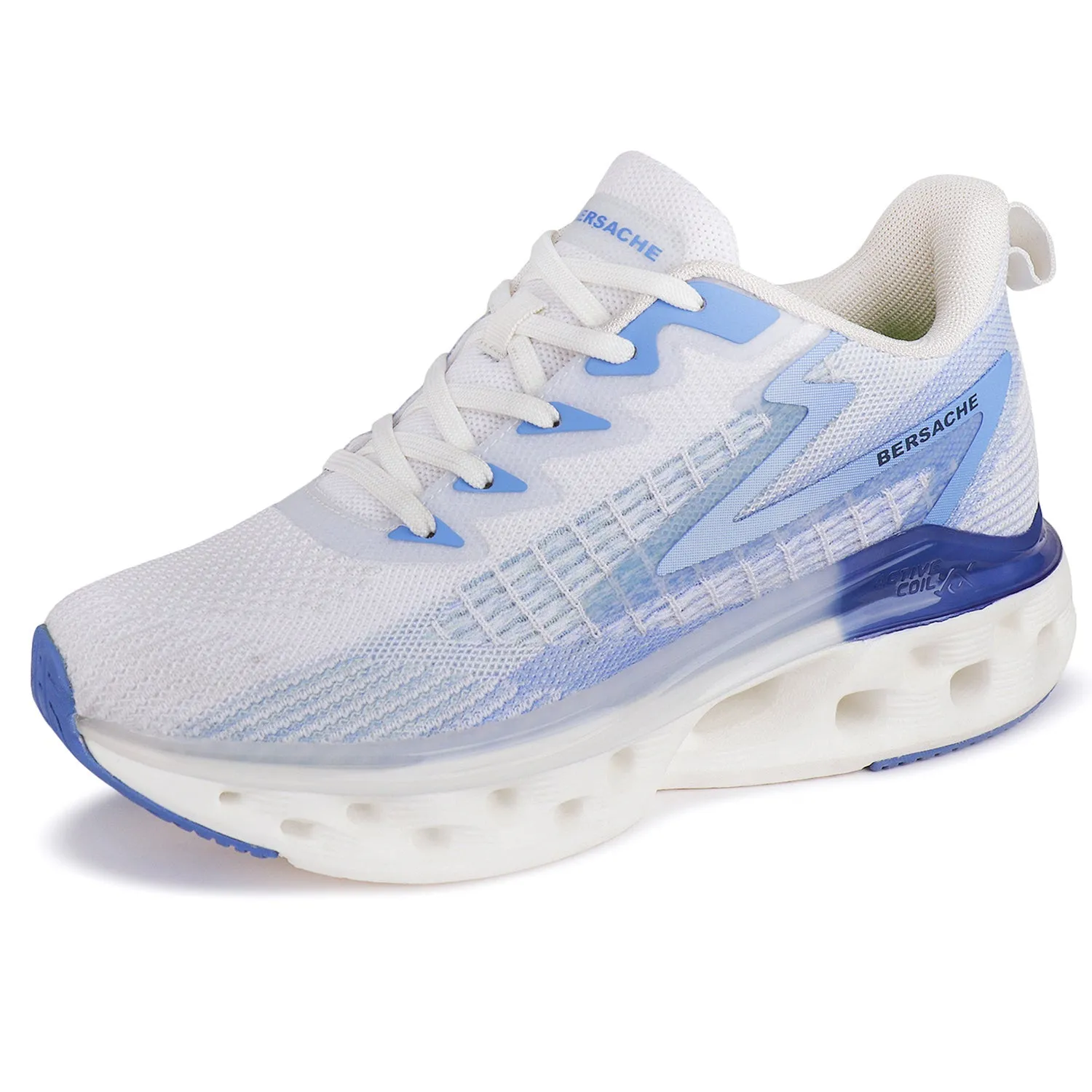 Best Quality Hiking Shoes Bersache Premium Sports ,Gym, Trending Stylish Running Shoes For Men (9155-White)