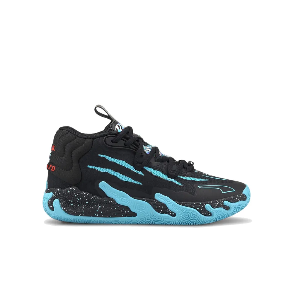 PUMA MB.03 JR "Blue Hive" Basketball Shoes (GS) 'Puma Black-Bright Aqua' Asics P2 Wrestling Shoes