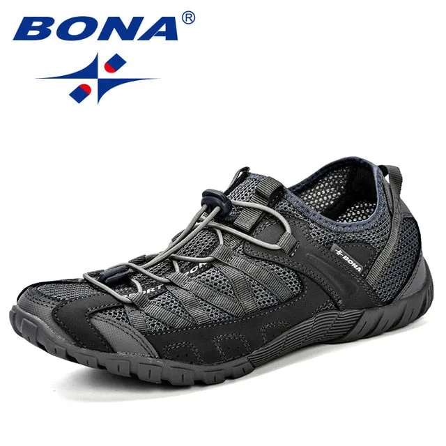Casual Water Shoes BONA Summer Sneakers Breathable Men Casual Shoes Fashion Men Shoes Tenis Masculino Adulto Sapato Masculino Men Leisure Shoe