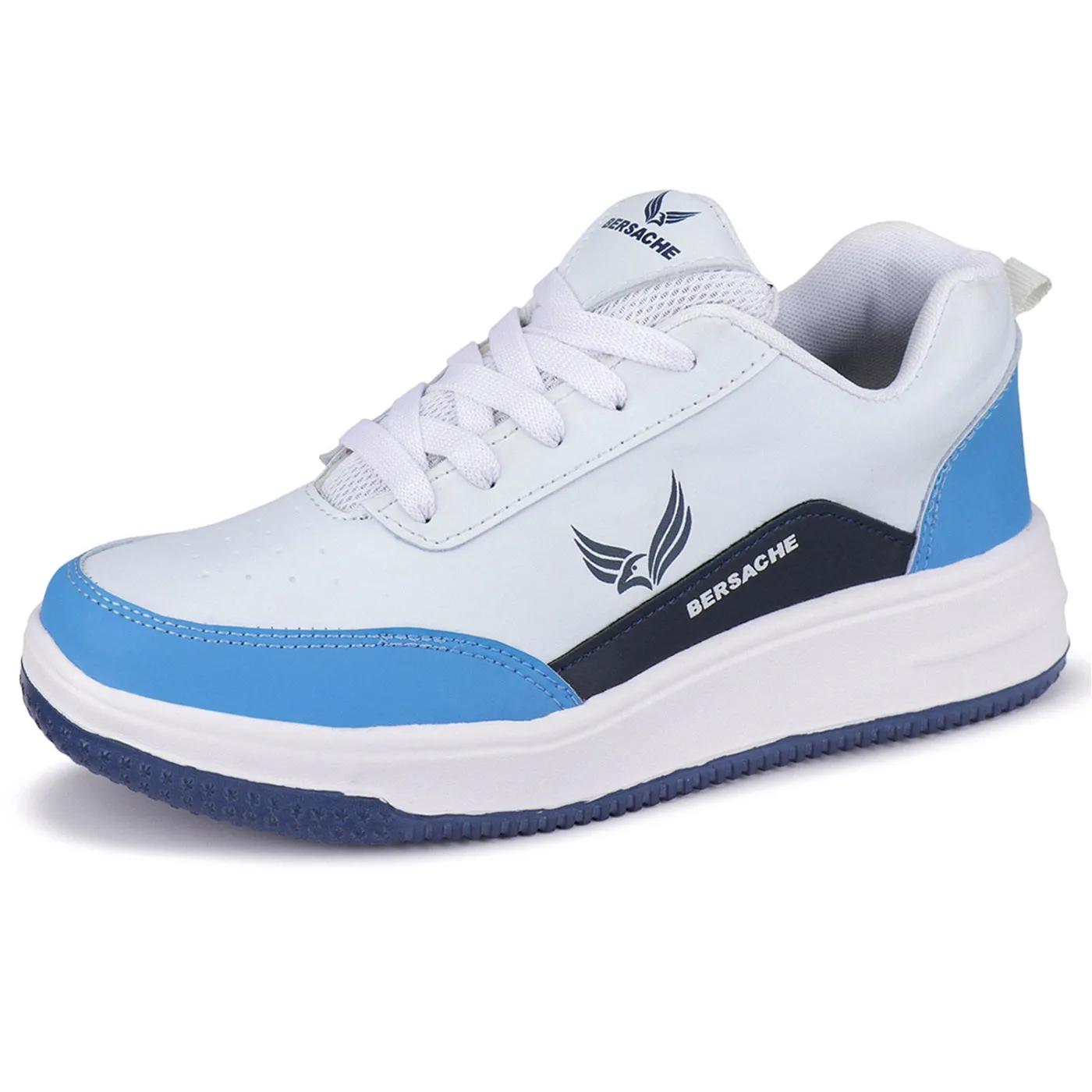 Best Hiking Shoes On Amazon Bersache Premium Sports ,Gym, trending Stylish Running shoes for men (9113-Blue)