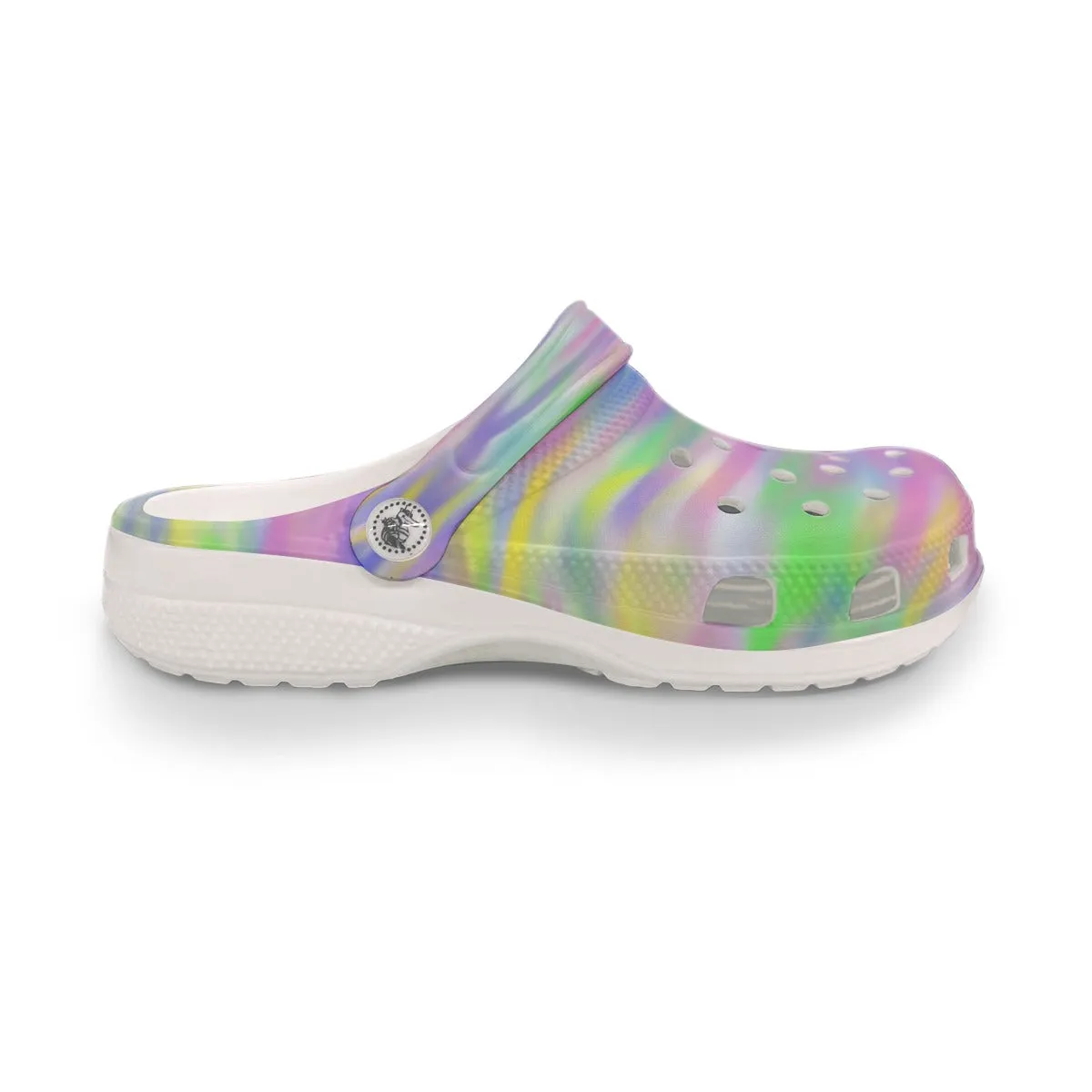 Flat Shoes With Ribbon Ankle Wrap Rainbow Ocean Rubber Shoes up to size 12