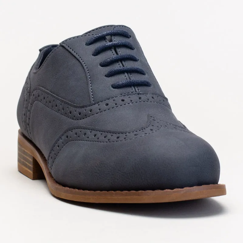 Buckle Shoes Flat BROGUE LACE UP