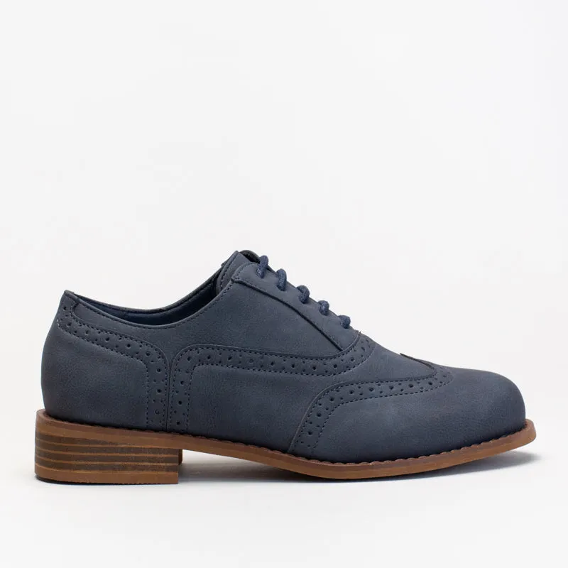 BROGUE LACE UP Leather Shoes For Flat Feet