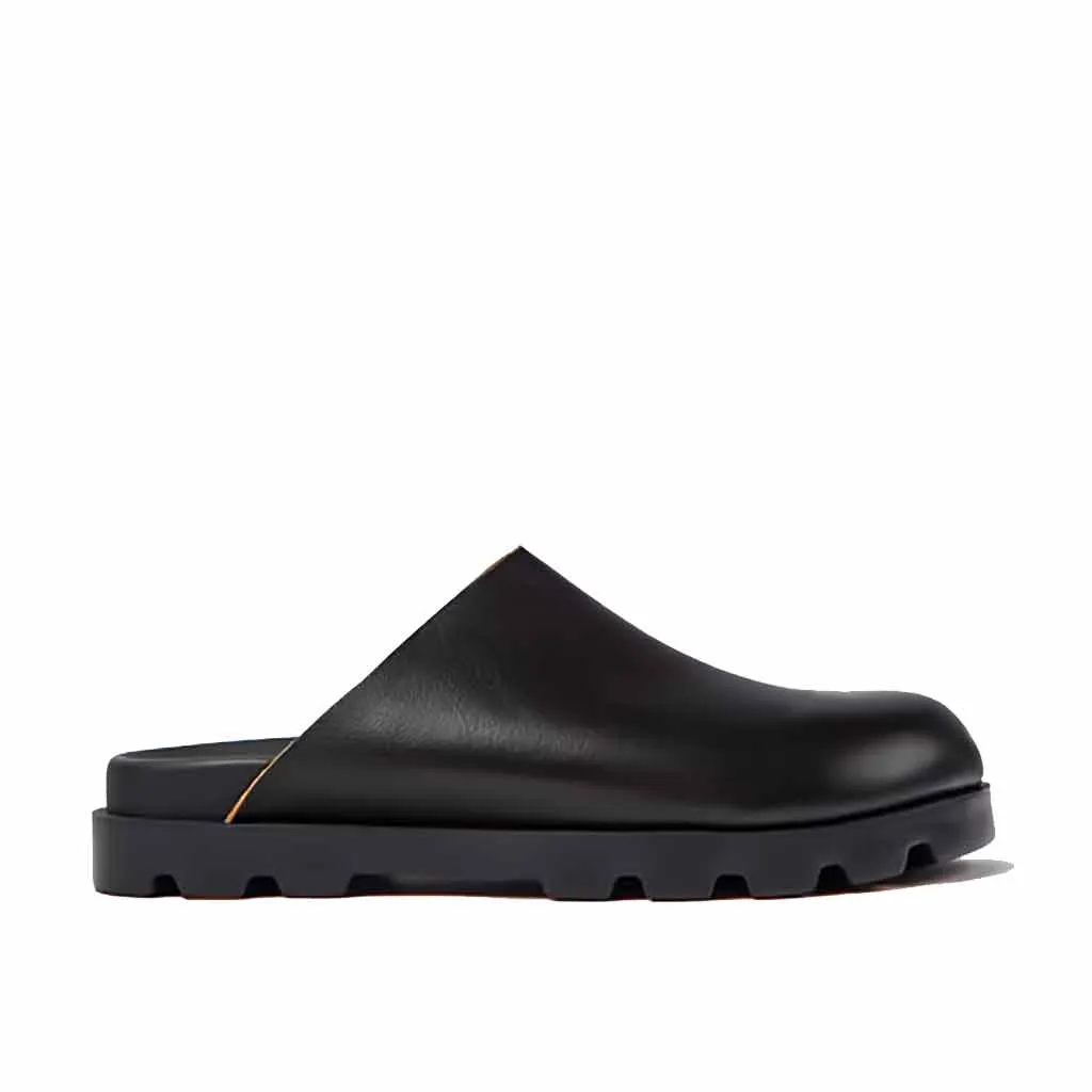 Camper Brutus Clog - Black Leather Best Shoes For Overpronation And Flat Feet