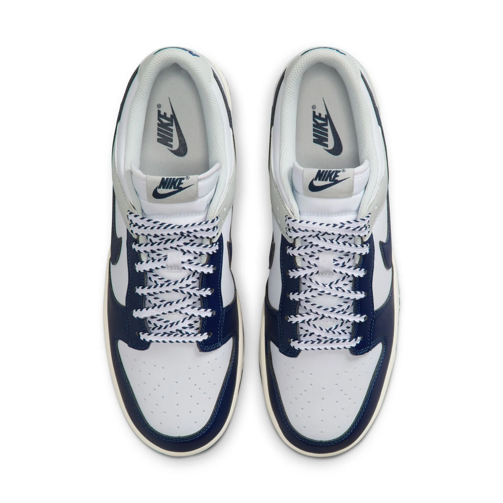 Asics Low Drop Running Shoes Nike Dunk Low Retro Men's Shoes Color: White/midnight Navy-photon Dust IM2222-101