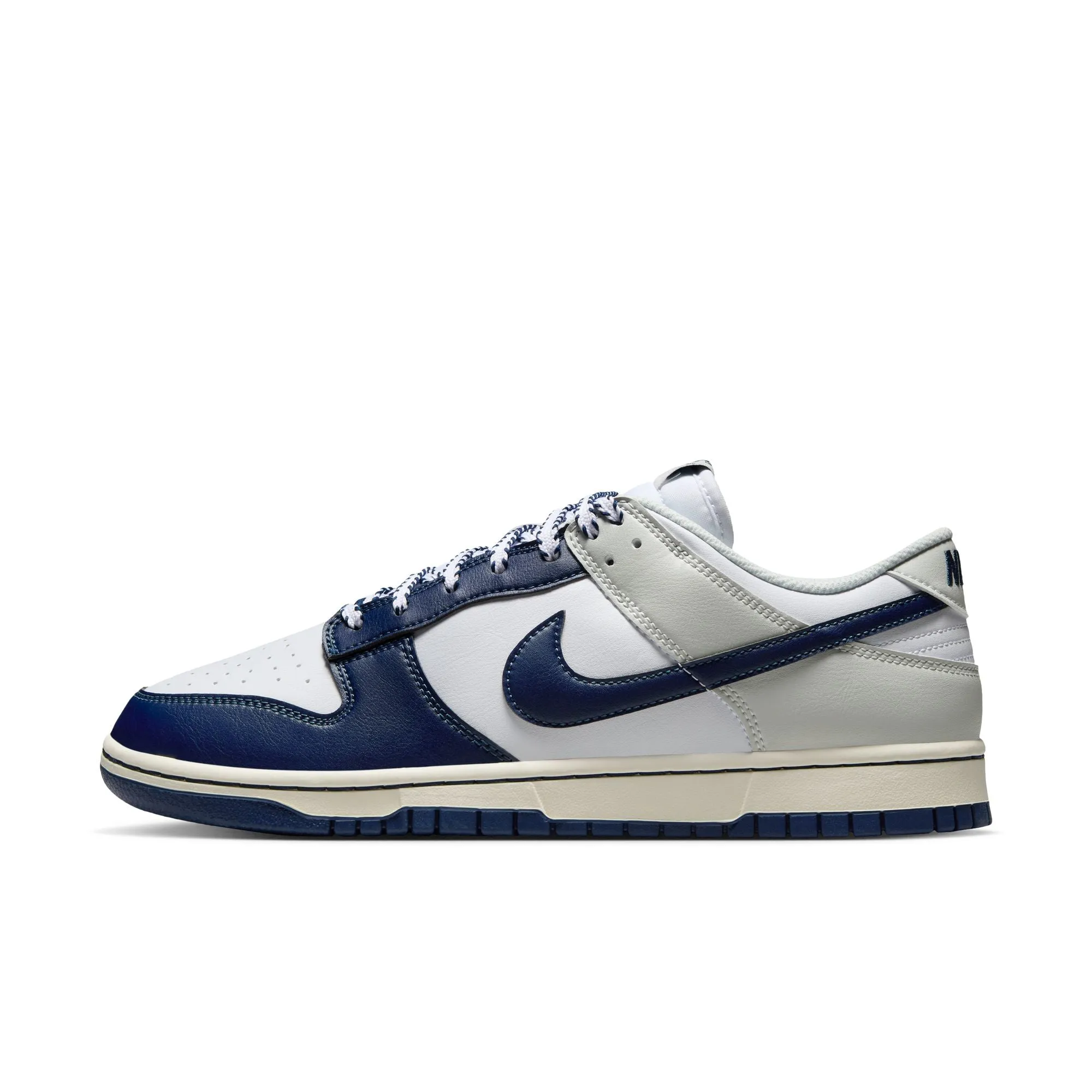 Asics Slip Resistant Work Shoes Nike Dunk Low Retro Men's Shoes Color: White/midnight Navy-photon Dust IM2222-101