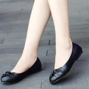 Flat Shoes Size 3 Casual Flat Flock Loafer Shoes for Women