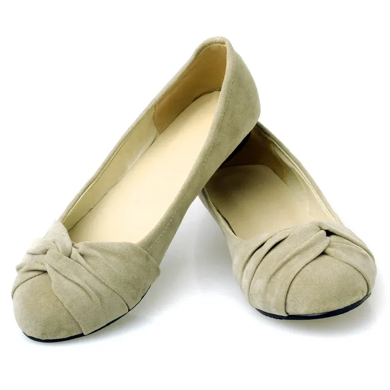 Flat Shoes With Ankle Straps Casual Flat Flock Loafer Shoes for Women