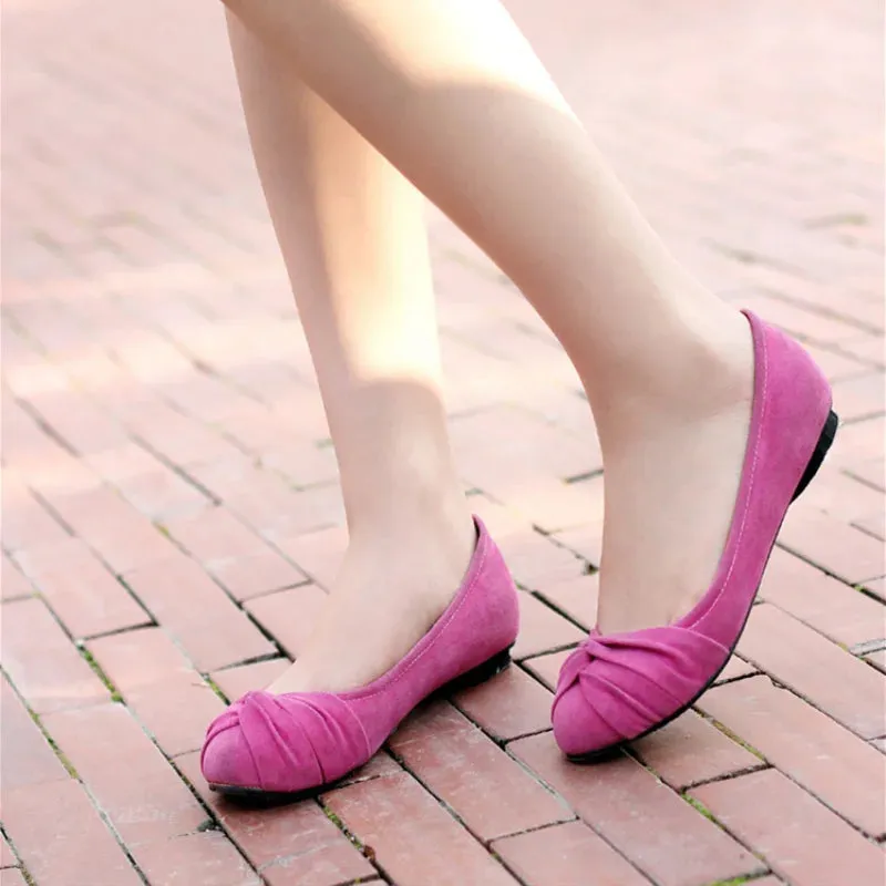 Casual Flat Flock Loafer Shoes for Women Running Shoes Flat