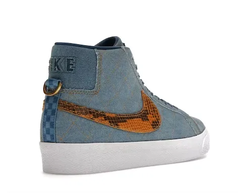 NIKE SB BLAZER MID QS SUPREME DENIM Women's Asic Running Shoes