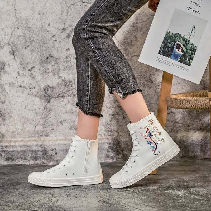 Casual Shoes Australia Owlkay Casual Retro High Top Shoes