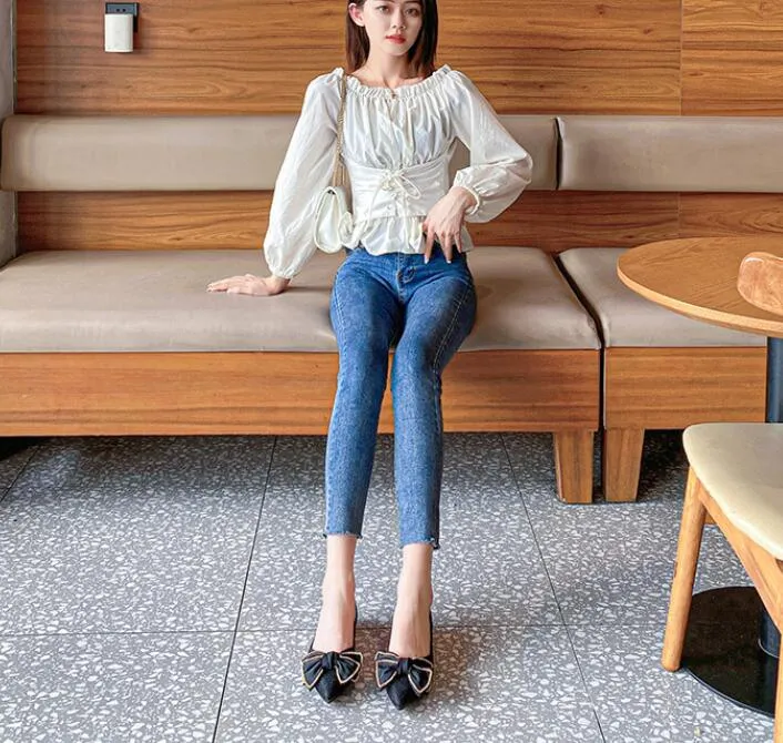 Shoes For Severe Flat Feet Chicmy Women Flat Elegant Fashion Women Flat Fashion Ballet Shoes Big Bow Tie Pointed Toe Flats Shoes Lady Shiny Flat