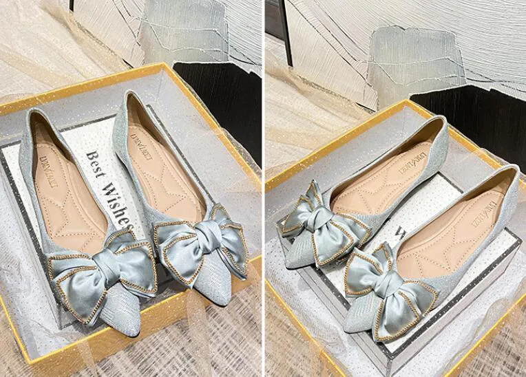Flat Pedal Bike Shoe Chicmy Women Flat Elegant Fashion Women Flat Fashion Ballet Shoes Big Bow Tie Pointed Toe Flats Shoes Lady Shiny Flat
