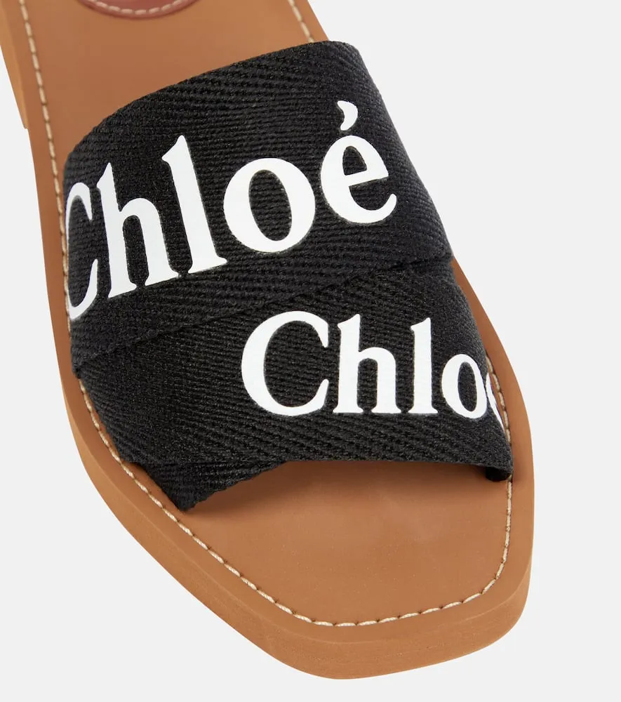 Best Shoe Insole For Flat Feet Chloe Woody canvas slides