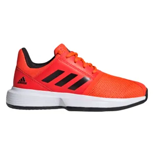Skate Shoes Adidas adidas CourtJam XJ Junior Tennis Shoe (Solar Red/Black/White)