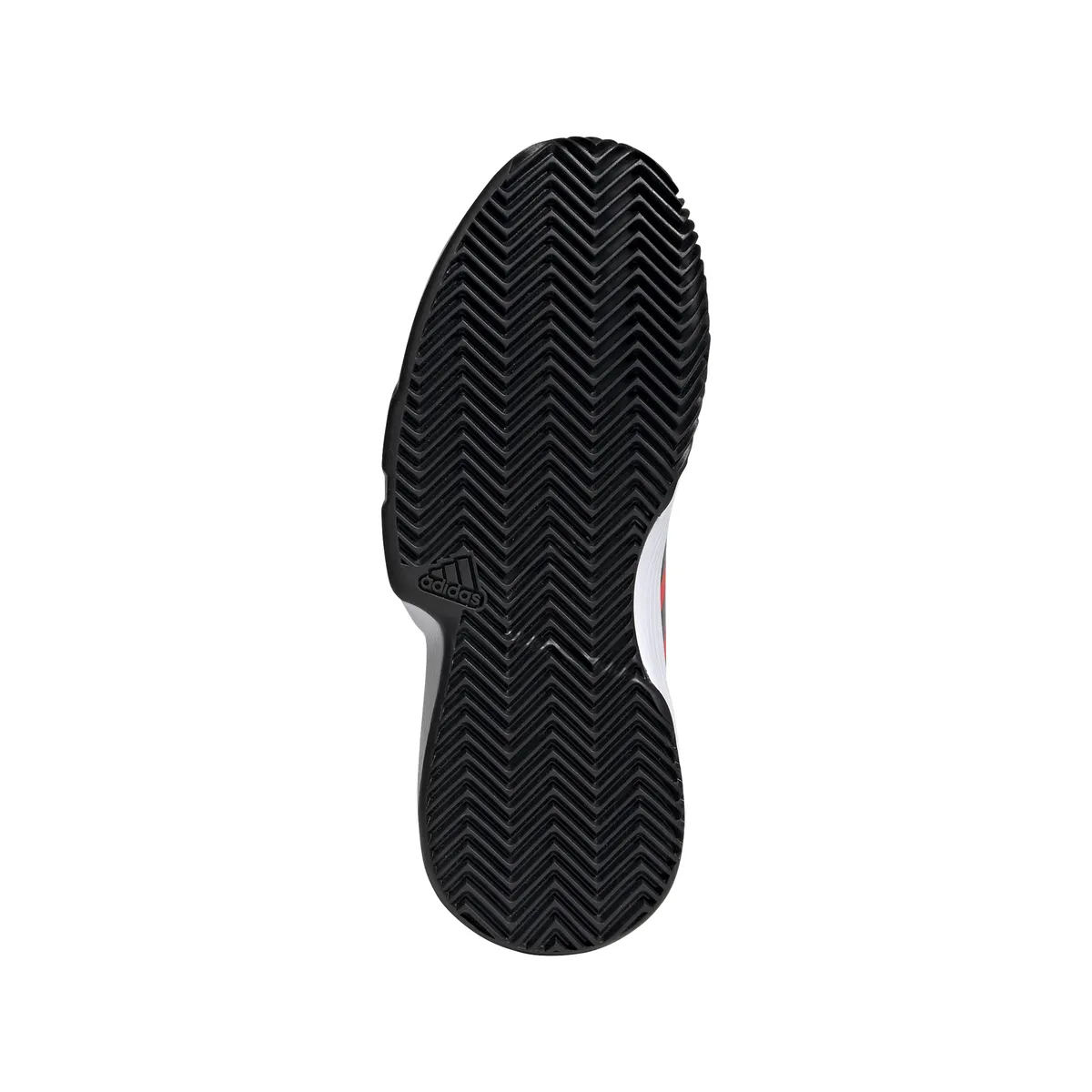 Adidas Sports Shoes Adidas adidas CourtJam XJ Junior Tennis Shoe (Solar Red/Black/White)