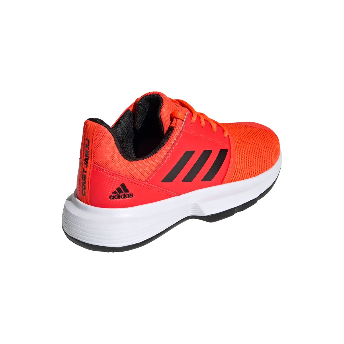 adidas CourtJam XJ Junior Tennis Shoe (Solar Red/Black/White) Adidas Futsal Shoes Youth