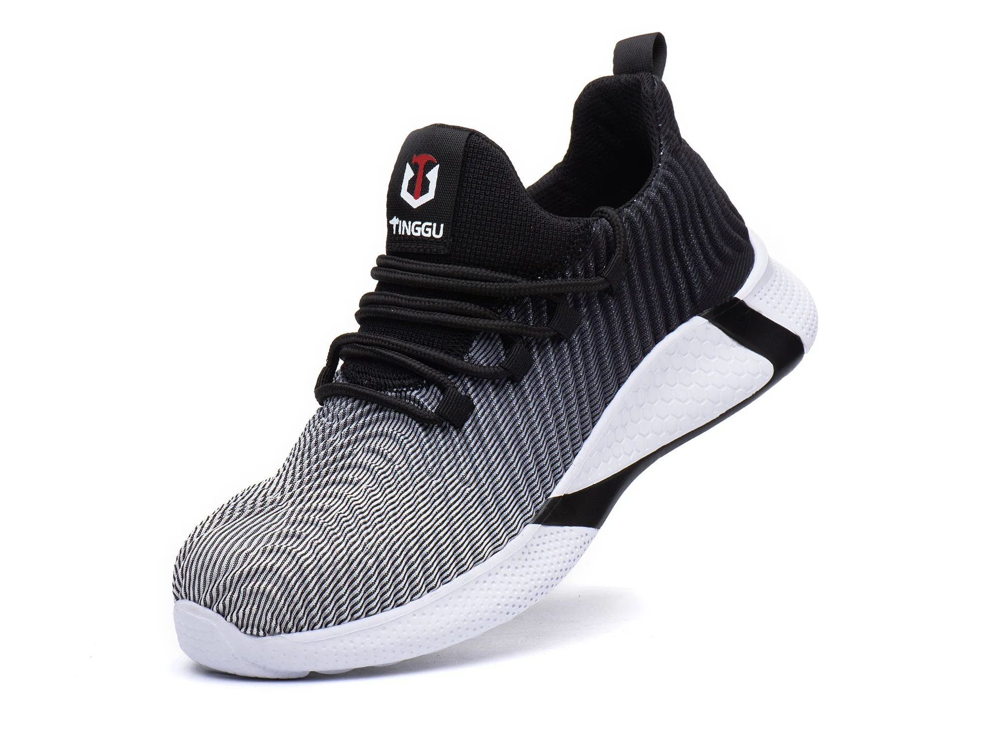 Lightweight Steel Toe Safety Shoes for Men Industrial & Construction Sneakers Stab resistant Work Shoes Non Slip Outdoor Hiking Shoes Best Hiking Shoes Reviews