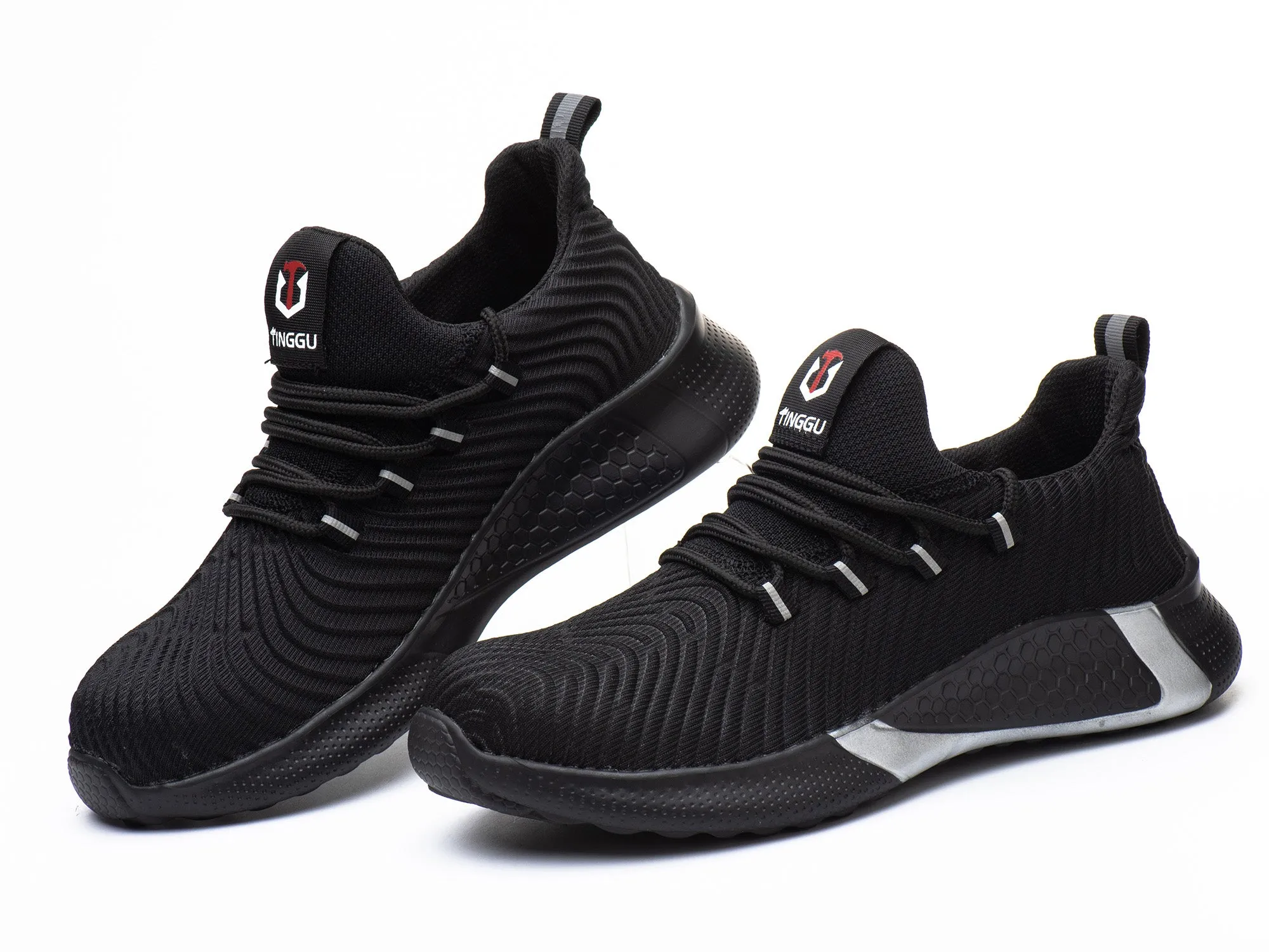 Lightweight Steel Toe Safety Shoes for Men Industrial & Construction Sneakers Stab resistant Work Shoes Non Slip Outdoor Hiking Shoes Hiking Shoes Good For Running